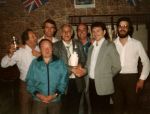 Click to view big image Hughie Ainsworth, Johnny Wild, Ron Schofield, Ken Curzon, Cliff Oldham, Chris Beirne, Dave Lees. (Early 80s)